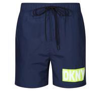 DKNY Men's Swim Trunks Blue, Nylon Quick Dry Adult Shorts Swimwear, S