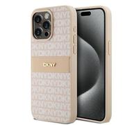 DKNY PU Leather Textured Tonal Stripe Magsafe Case for iPhone 15 / 15 Pro Max