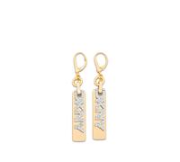DKNY Paula logo-plaque drop earrings - Gold OS
