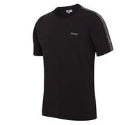 DKNY PENGUINS Men's T-Shirt | Designer Loungewear Short Sleeve 100% Cotton Top with Branded Side Stripe and Rounded Neck | Available in Black, White or Navy