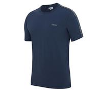 DKNY Penguins Men's T-Shirt | Designer Loungewear Short Sleeve 100% Cotton Top with Branded Side Stripe and Rounded Neck | Available in Black, White or Navy