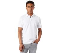DKNY Polo Shirts for Men - Soft Stretch Casual Cotton Mens Polo Shirts | Modern Fit Short Sleeve Mens Polos, White, Medium