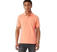 DKNY Polo Shirts for Men - Soft Stretch Casual Cotton Mens Polo Shirts | Modern Fit Short Sleeve Mens Polos, Coral, Medium