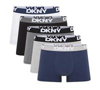 Mens DKNY Trunks PORTLAND - 5pk Grey/Black/Navy/Charcoal/White