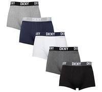 Mens DKNY Trunks PORTLAND - 5pk Grey/Black/Navy/Charcoal/White