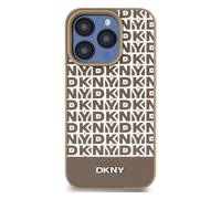 DKNY Protective Case for iPhone 13 Pro Max with Bottom Band, Brown
