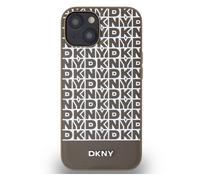 DKNY Protective Case for iPhone 15 Bottom Band , Brown