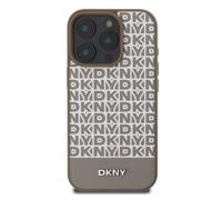 DKNY Protective Case for iPhone 16 Pro with Bottom Band, Brown