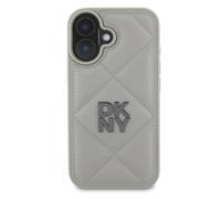 DKNY Protective Cover for iPhone 16 Plus Quilted, Grey