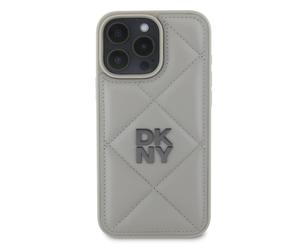 DKNY Protective Cover for iPhone 16 Pro Max Quilted, Grey