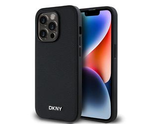 Dkny Pu Leather Metal Logo Magsafe Iphone 14 Pro Phone Case
