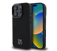 Dkny Pu Leather Stack Logo Magsafe Iphone 16 Pro Phone Case