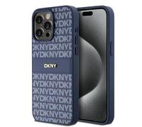 DKNY Mono Stripe & Metal Logo Case for iPhone 15 Pro Max - Blue