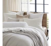 DKNY Pure Ribbed Jersey Double Duvet Cover Set, Heather