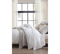 DKNY ' Pure Ribbed Jersey' Duvet Cover Set in Light Grey | Size: King DKNY Light Grey King