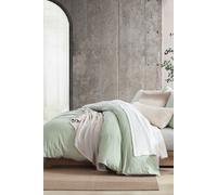 DKNY ' Pure Washed Linen' Duvet Cover Set in Light Green | Size: King DKNY Light Green King