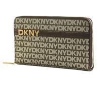 DKNY Purse Avril Zip Around Wallet Chino/Chocolate Khaki