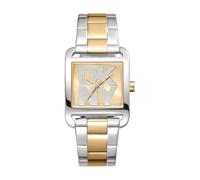 DKNY Quartz Watch City Maxi Quartz 3 ATM, Silver/Gold, Standard Size, Modern
