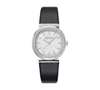 DKNY Quartz Watch Evening Quartz 3 ATM, Black/Silver, OneSize, Strap.