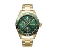 DKNY Quartz Watch Nolita Sport Quartz 5 ATM, Gold/Green, Standard Size, Modern