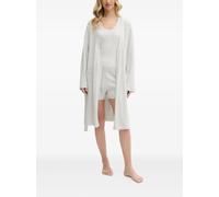 DKNY ribbed belted robe - Grey XS