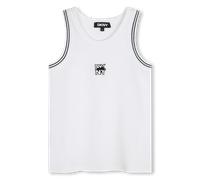 Dkny - Ribbed Embroidered Vest Top - White - Girl - 5 Years