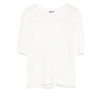 DKNY sheer-panel T-shirt - White S-M-L