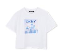 Dkny - Short-sleeved T-shirt - White Blue - Girl - 14 Years