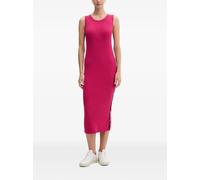 DKNY side-logo ribbed midi dress - Pink XS-S-M-L