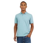 DKNY Soft Cotton Polo Shirts for Men - Modern Fit, Quick Dry, Casual Mens Polo Shirts Short Sleeve, Smoke Blue, Medium