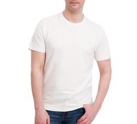 DKNY Soft Cotton T-Shirt for Men - Plain Casual & Dress Crew Neck Tee, Comfortable Premium Classic Fit Mens Tshirt, White, Large
