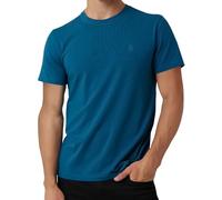 DKNY Soft Cotton T-Shirt for Men - Plain Casual & Dress Crew Neck Tee, Comfortable Premium Classic Fit Mens Tshirt, Sea Blue, XXL