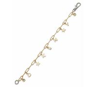 DKNY Two Tone Logo Charm Flex Bracelet