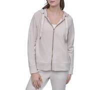 Dkny Two Tone Logo Full Zip Sweatshirt