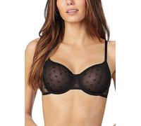 DKNY Underwired Monogram Unlined Demi Bra Black