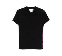DKNY V-neck side-logo T-shirt - Black XS-S-M-L