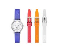 DKNY Watch for Women Soho Quartz/3 Hand movement 28mm case size with a Polyurethane strap NY6661SET