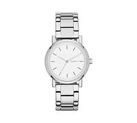 DKNY Watch for Women Soho, Three Hand movement, 34mm Silver / Steel Stainless Steel case with a Stainless Steel strap, NY2342