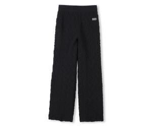 Dkny - Wide Embossed-look Trousers - Black - Girl - 4 Years
