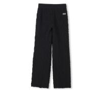 Dkny - Wide Embossed-look Trousers - Black - Girl - 5 Years