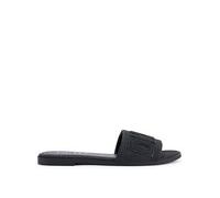 DKNY Wilow Flat Sliders, Black, Size 4, Women Black
