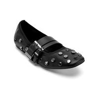 DKNY Women Davey-Ballet Flat, Black, 39.5 EU