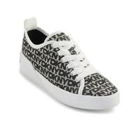 DKNY Women Mar-Lace Up Sneakers, White Black, 7 UK