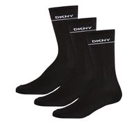 DKNY Womens 3 pack Socks Paige Cotton Black 6-8