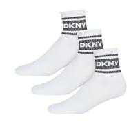 DKNY Womens 3 pack Sport Socks Lyra Cotton White 6-8