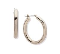 DKNY Womens 30mm Small Thick Hoop Earrings in Gold, 60491358
