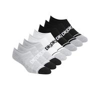 DKNY Women's 8-Pack Liner Socks, Medium Grey, 9-11