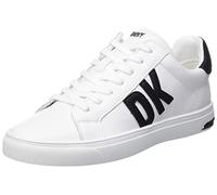 DKNY Women's Abeni-Lace Up Snea Sneaker, Brght Wt Bk, 5.5 UK