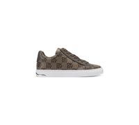 DKNY Women's Ariselle - Lace Up Sneaker 30Mm Chino Logo in Brown | Size: 5 DKNY Brown 5