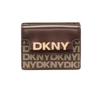 DKNY Women's Avril Cardcase Chino Logo in Brown DKNY Brown One Size